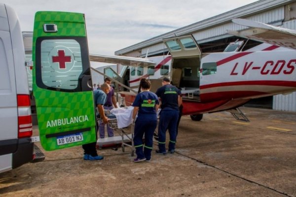 Monte Caseros: tras impactante choque realizarán traslado aéreo sanitario a Corrientes