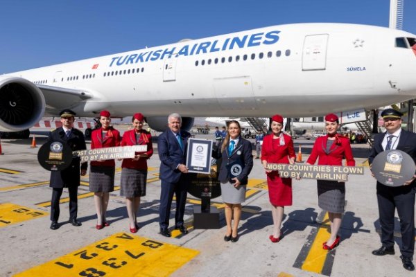 Turkish Airlines consigue el record Guinness al «mayor número de países a los que vuela una aerolínea»