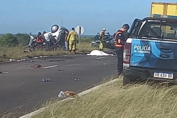 FATAL RUTA 14! Otra muerte en tremendo accidente en Corrientes