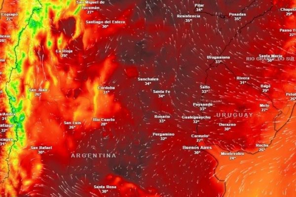 CUIDADO! Emiten alerta roja y amarilla por viento y calor extremo en varias provincias del país