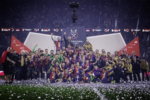 El Barcelona le metió cinco al Real Madrid y se consagró “Supercampeón” de España