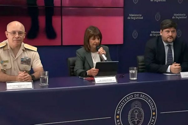 Bullrich anunció que la Prefectura Naval detuvo hace cinco días a un “terrorista yihadista” en Río Negro