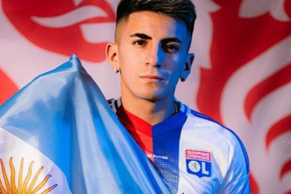 Con un palito a Cristiano Ronaldo, Thiago Almada fue presentado como nuevo jugador del Lyon