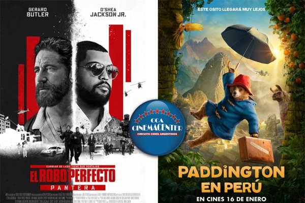 Hoy se estrenan: El robo perfecto: Pantera, Paddington en Perú en Cinemacenter Corrientes