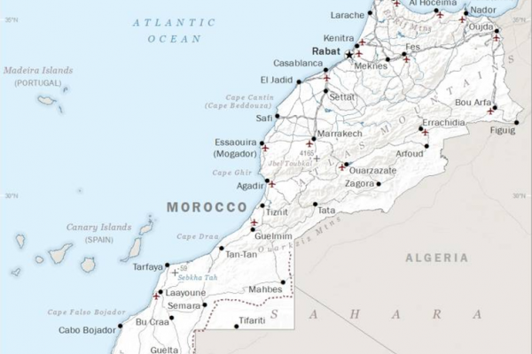 La CIA modifica su mapa de Marruecos con un detalle que tiene que ver con España