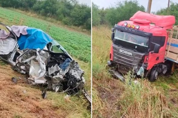 CHOQUE FATAL! Tres personas mueren en accidente contra un camión que viajaba a Goya Corrientes