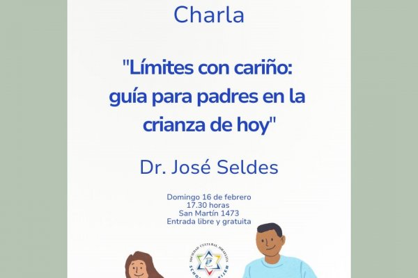 Invitan a toda la comunidad a una charla imperdible: 