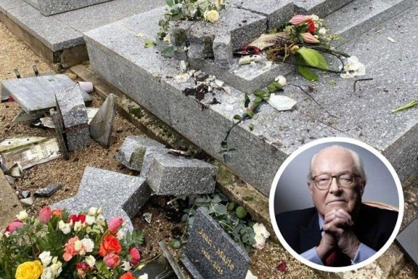 Vandalizan la tumba de Jean-Marie Le Pen en Francia: «No respetan ni a los vivos ni a los muertos»