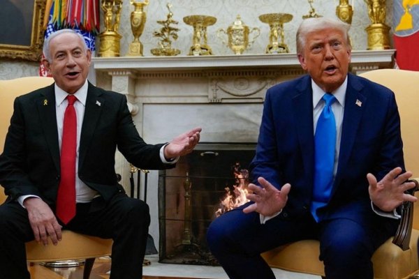 Trump recibe a Netanyahu con un mensaje para los palestinos: «Adorarían irse de Gaza»