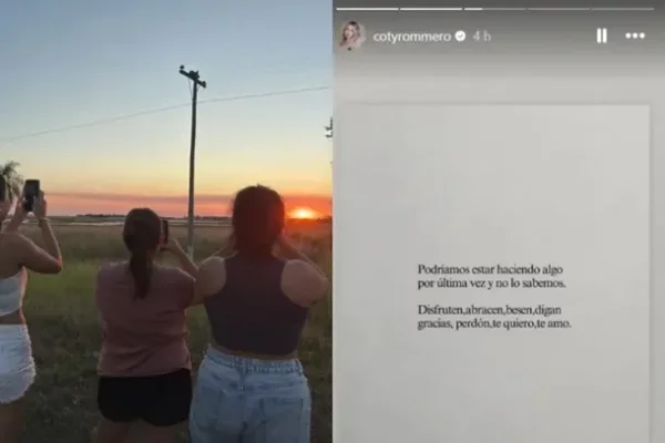 Coty Romero compartió una postal correntina en redes tras separarse de Nacho Castañares