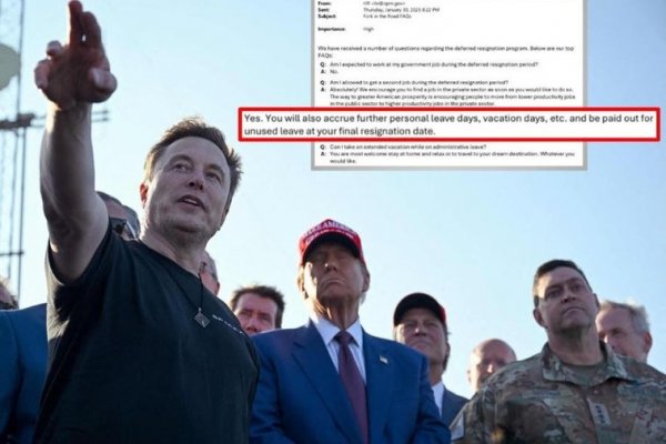 «Dimite y vete a la playa»: Trump y Musk ofrecen despidos con vacaciones incluidas