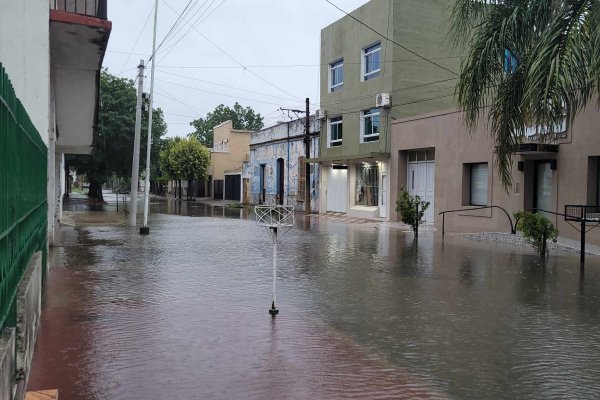 Problemas en Goya: del calor sofocante a calles anegadas por la lluvia