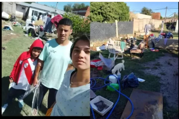 Familia correntina perdió todo en la inundación de Bahía Blanca