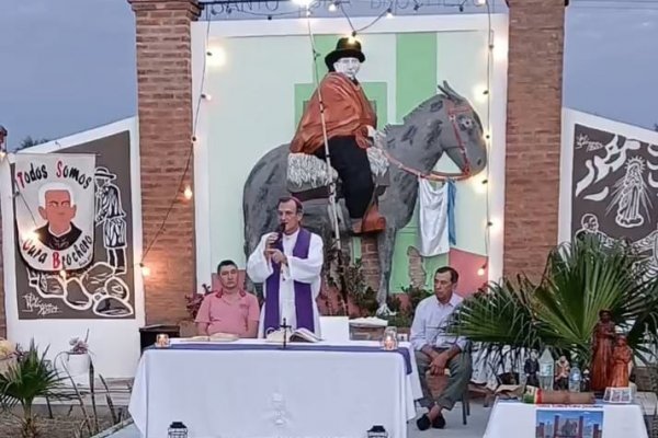 Monseñor Canecín celebró una misa de acción de gracias por el Santo Cura Brochero